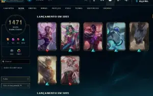 Conta Ex Grão Mestre - Plat 1 atualmente MMR alto. 1471 SKIN