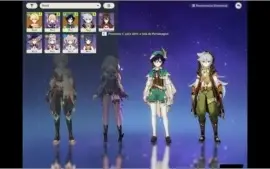 personagem 5 estrelas venti/fish 4 constelações