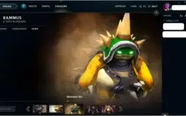 Conta da Season 1 - Skins Raras (Kayle Juiza e Rammus Rei)
