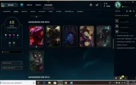 Conta LoL- Prata- MMR alto/ 121 champs/ 29 skins