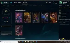 Conta LoL- Prata- MMR alto/ 121 champs/ 29 skins