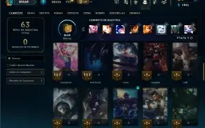 Diamante 2 com 50 Champs e 5 Skins ( ex mestre )