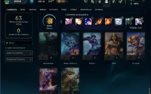 Diamante 2 com 50 Champs e 5 Skins ( ex mestre )