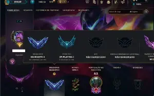 Diamante 2 com 50 Champs e 5 Skins ( ex mestre )