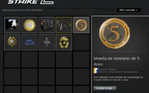 Conta Csgo Prime + Steam Lvl 30 + Medalha 5 Anos