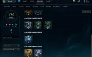 CONTA C/ TODAS SKINS VITORIOSAS DESDE A TEMPORADA 2 E +++ !!