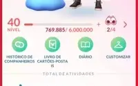 Conta lvl 40 Pokémon Go com Unown Shiny