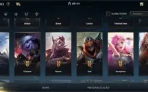 WILD RIFT PROFISSIONAL; TODAS TEMPORADA DESAFIANTE; 83 SKINS