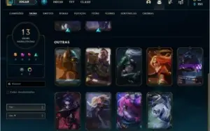 Conta Gold 2, 13 skins