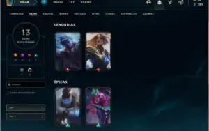Conta Gold 2, 13 skins