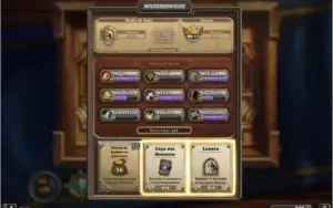 CONTA HEARTHSTONE COM FUNDO DE CARTA DE TODAS AS TEMPORADAS!