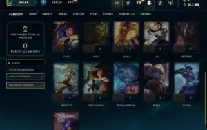 Conta ouro 4 com 21 Champs e 3 Skins