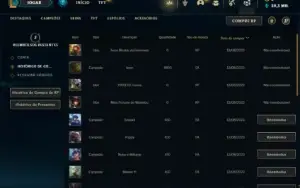 Conta ouro 4 com 21 Champs e 3 Skins