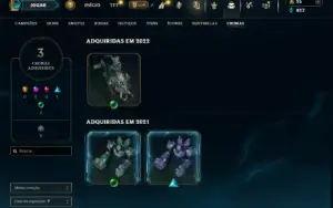 Platina 1 com 70 Champs e 35 Skins + 100 Espolios