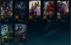 Conta Smurf lol 37 campeões 15 skins