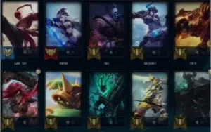 Conta Smurf lol 37 campeões 15 skins