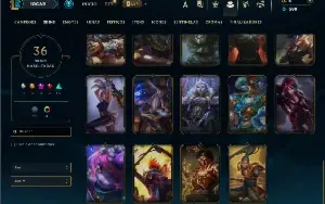 Esmeralda 4 com 85 Champs e 36 Skins