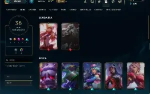 Esmeralda 4 com 85 Champs e 36 Skins