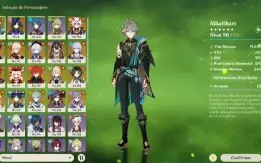 Conta Genshin Ar 58 17 Personagens 5* & 8 Armas 5*