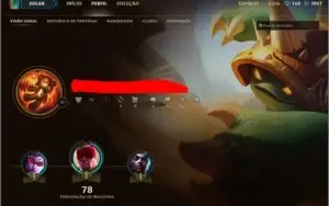 CONTA UNRANKED L30 (NUNCA TEVE ELO) CHAMPS CARO E 7K DE IP