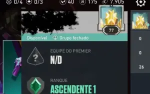 Conta Valorant Ascendente 1 | 1 Skin de Faca e 1 de Vandal