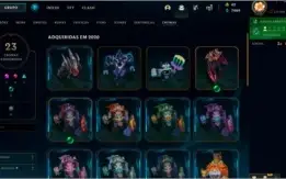 Conta Lolzinho - 236 Skins, Vários emotes e muito mais!