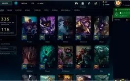 Conta Lolzinho - 236 Skins, Vários emotes e muito mais!