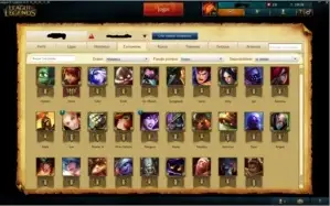 | Conta Bronze 1 | 14 Skins | 29 Campeões |