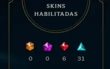 Conta Gold 4 Todos os Champions - Rammus Rei - 114 Skins