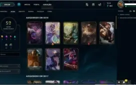 Conta de league of legends Diamante 5