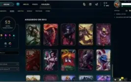 Conta de league of legends Diamante 5