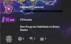 Conta Cs2 Prime- 17,3K Premier- Com Medalhas (639hrs)