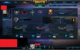Conta Smite LVL 145 com 300 Skins