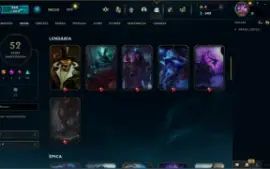 Conta lol 115 campeões ~ 52 Skins ~ preço de desapego