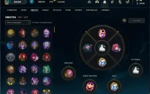 Conta ouro 4 com TODOS os champs e 449 Skins + 11 Prestigios