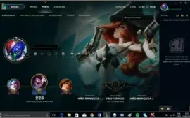 League of Legends , conta na md10 , com skin vitoriosa