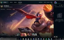 League of Legends , conta na md10 , com skin vitoriosa