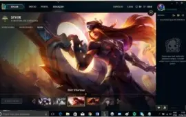 League of Legends , conta na md10 , com skin vitoriosa