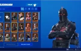 Conta fortnite todas as temporadas com cavalheiro negro