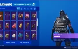 Conta fortnite todas as temporadas com cavalheiro negro