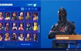Conta fortnite todas as temporadas com cavalheiro negro
