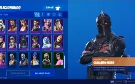Conta fortnite todas as temporadas com cavalheiro negro