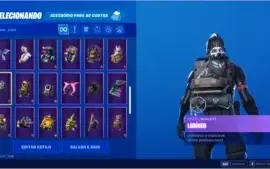 Conta fortnite todas as temporadas com cavalheiro negro