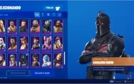 Conta fortnite todas as temporadas com cavalheiro negro
