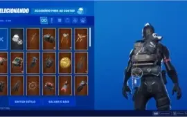 Conta fortnite todas as temporadas com cavalheiro negro