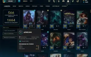Esmeralda 4 com TODOS os champs e 449 Skins ( ADC / TOP )