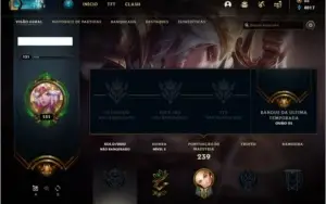 Conta Unranked com 75 champs e 62 skins