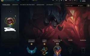 Lol Platina 1, Skin Lendária, 8 Skins No Total, Lvl 34