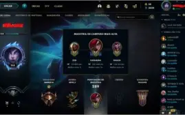 CONTA LEAGUE OF LEGENDS LEVEL 250 MUITAS SKINS