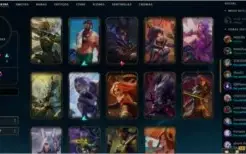 CONTA LEAGUE OF LEGENDS LEVEL 250 MUITAS SKINS
